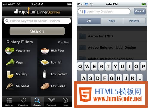 mobile-apps-ui-design-patterns-search-sort-filter-scope-allrecipes-dropbox