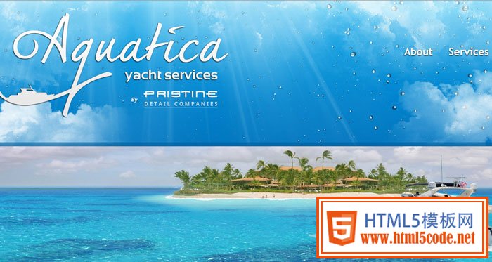 aquaticayachtservices.com Header design inspiration