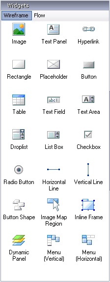 Axure RP中Widgets介绍