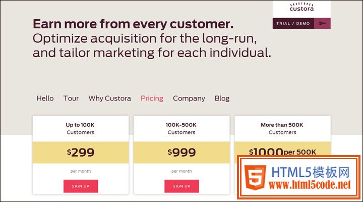damndigital_21-examples-of-pricing-pages-in-web-design_custora_2013-05
