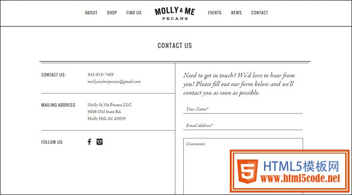 damndigital_15-inspiring-examples-of-contact-pages-and-forms_moly-&-me-pecans