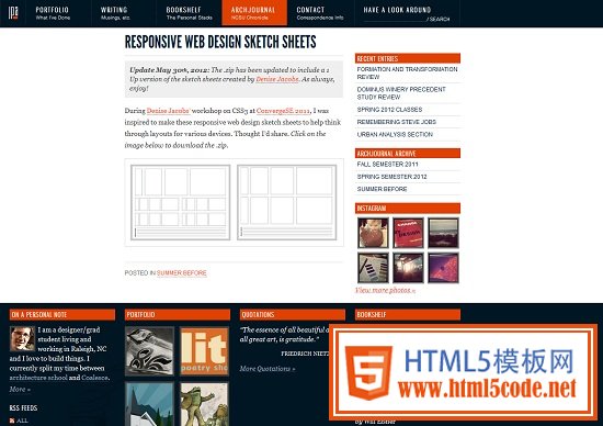  Responsive Web Design Sketch Sheets