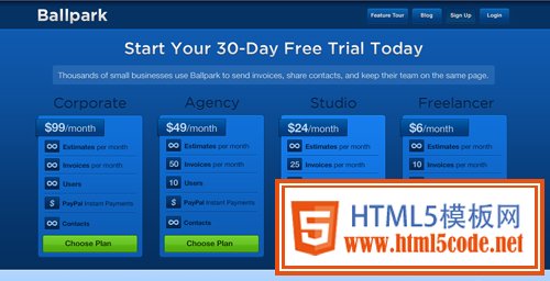 pricing table 9 