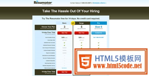 pricing table 24 