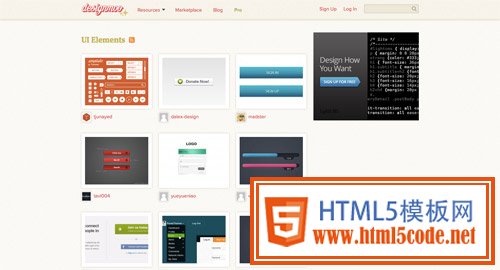 View UI kits from Designmoo