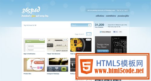 View UI kits from 365psd