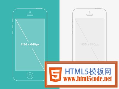 Illustrator iPhone 5 Wireframe Mockup by Justin Graham in 50 Free Wireframe Kits and Web Apps