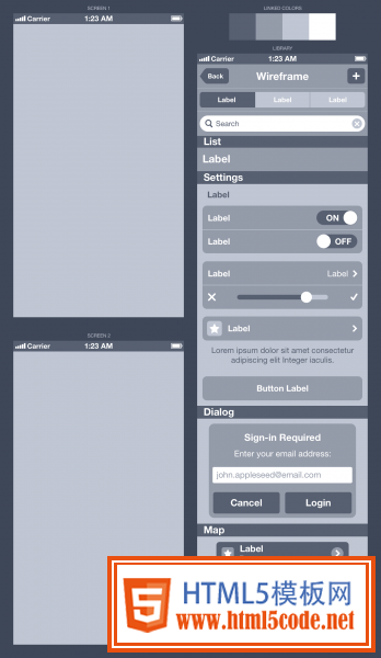 How To Wireframe An iPhone App In Sketch in 50 Free Wireframe Kits and Web Apps