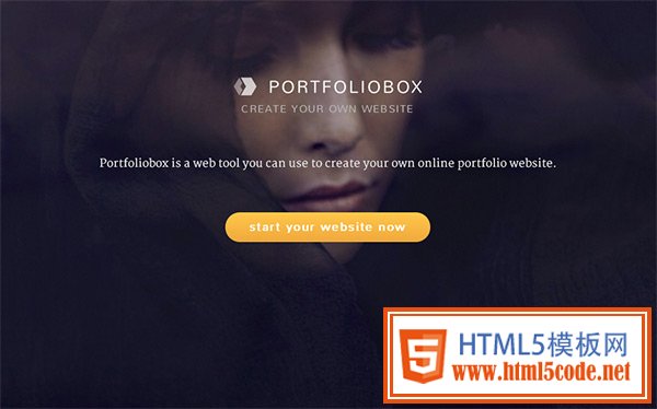 Portfoliobox in 50 Dark Web Designs for Inspiration