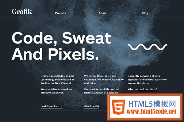 Grafik in 50 Dark Web Designs for Inspiration