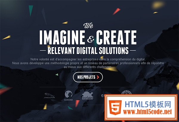 Mountain View in 50 Dark Web Designs for Inspiration