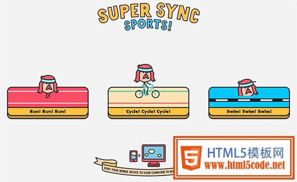 Super Sync Sports in 35 Examples of Vector Illustrations in Web Design