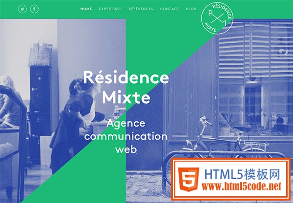 Residence Mixte in 35 Minimalistic Website Designs for December 2013