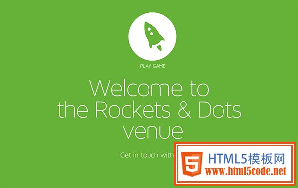 Rockets and Dots in 35 Minimalistic Website Designs for December 2013