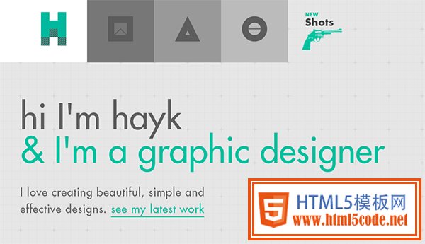 hi hayk in 35 Minimalistic Website Designs for December 2013