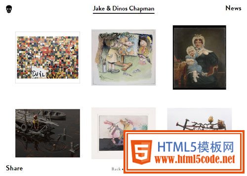 網格布局網頁 Jake & Dinos Chapman