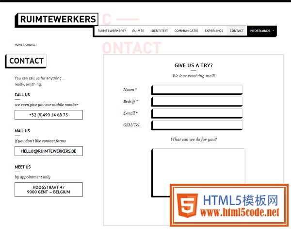 23_damndigital_25-creative-web-form-design_Ruimtewerkers