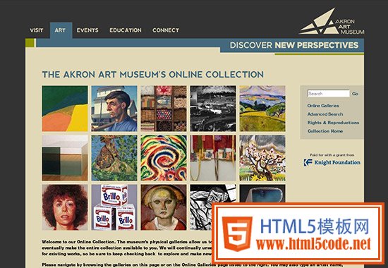 WordPress Museum Sites - The Akron Art Museum Online Collection