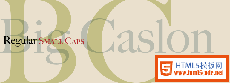 Big Caslon: stylish serif font. 