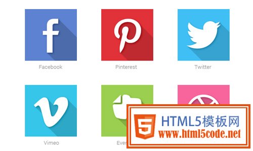 40 Social Media Flat Icons