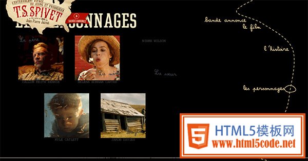 Gaumont T.S. Spivet in Collection of 50 Modern Websites in Dark Style