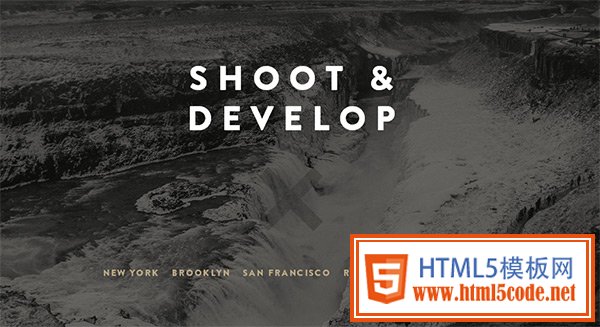 Shoot & Develop in Collection of 50 Modern Websites in Dark Style