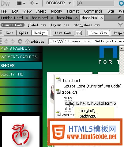 Adobe Dreamweaver CS5软件试用感受_天极设计在线整理