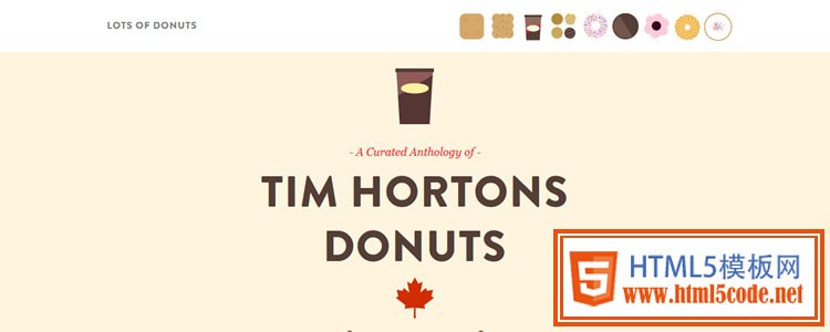 A Curated Anthology of Donuts Fixed Top Navigation