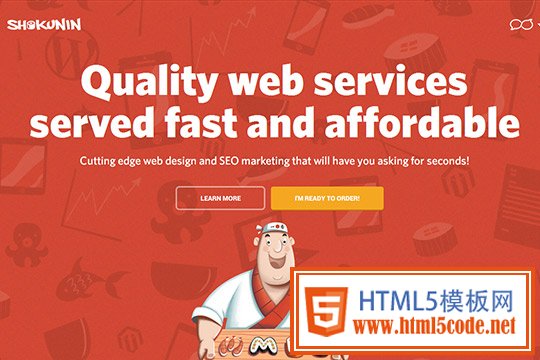 Creative Single Page Website Design