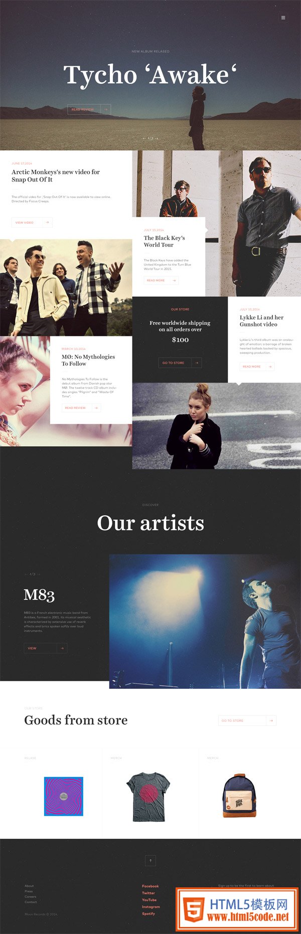 Record Label Website by Jaromir Kveton