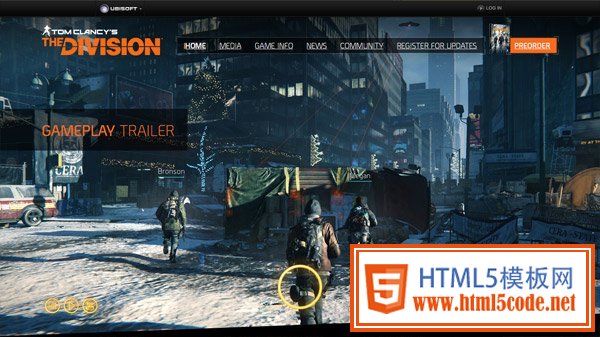 Tom Clancy's The Division 网页设计欣赏