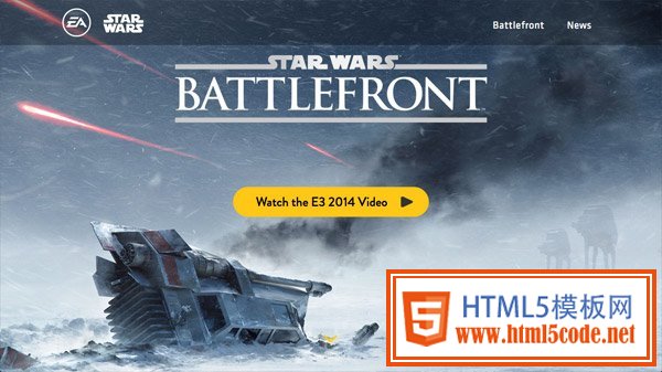 Battlefront Starwars 网页设计欣赏