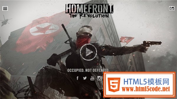 Homefront: The Revolution 网页设计欣赏