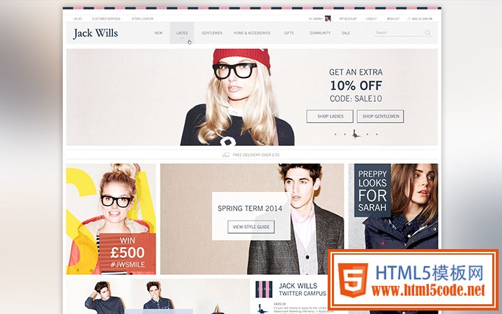 jack wills homepage clothing fashion design