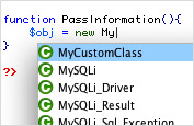 PHP 自定义类代码提示