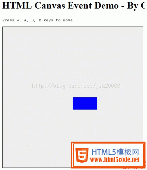 HTML5 Canvas鼠标与键盘事件demo示例_html5教程技巧