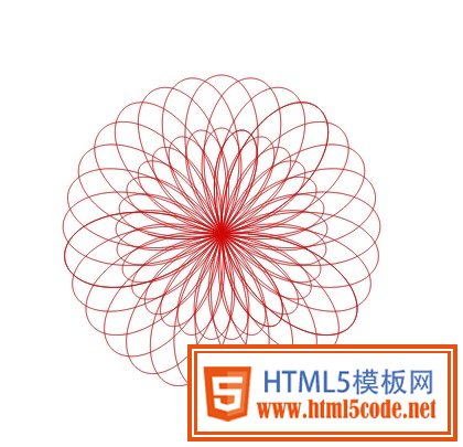 HTML5 Canvas实现玫瑰曲线和心形图案的代码实例_