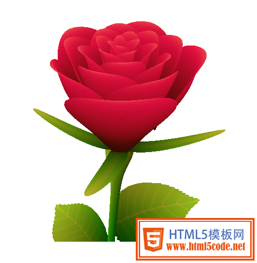 HTML5 canvas绘制的玫瑰花效果_html5教程技巧