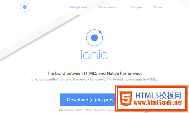 Ionic   Web App开发框架