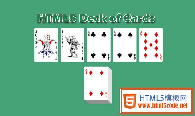 HTML5炫酷扑 克 牌卡片动画类库