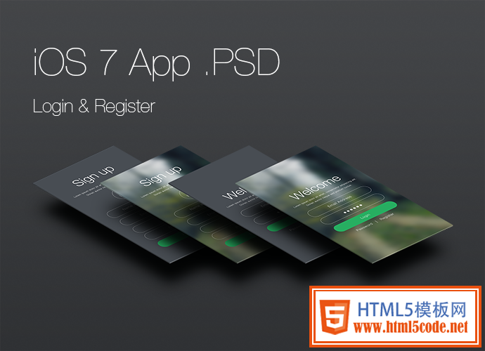 login-register-ios7-app-design-psd