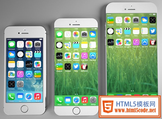iphone4s、iphone5s和iphone6屏幕尺寸对比图